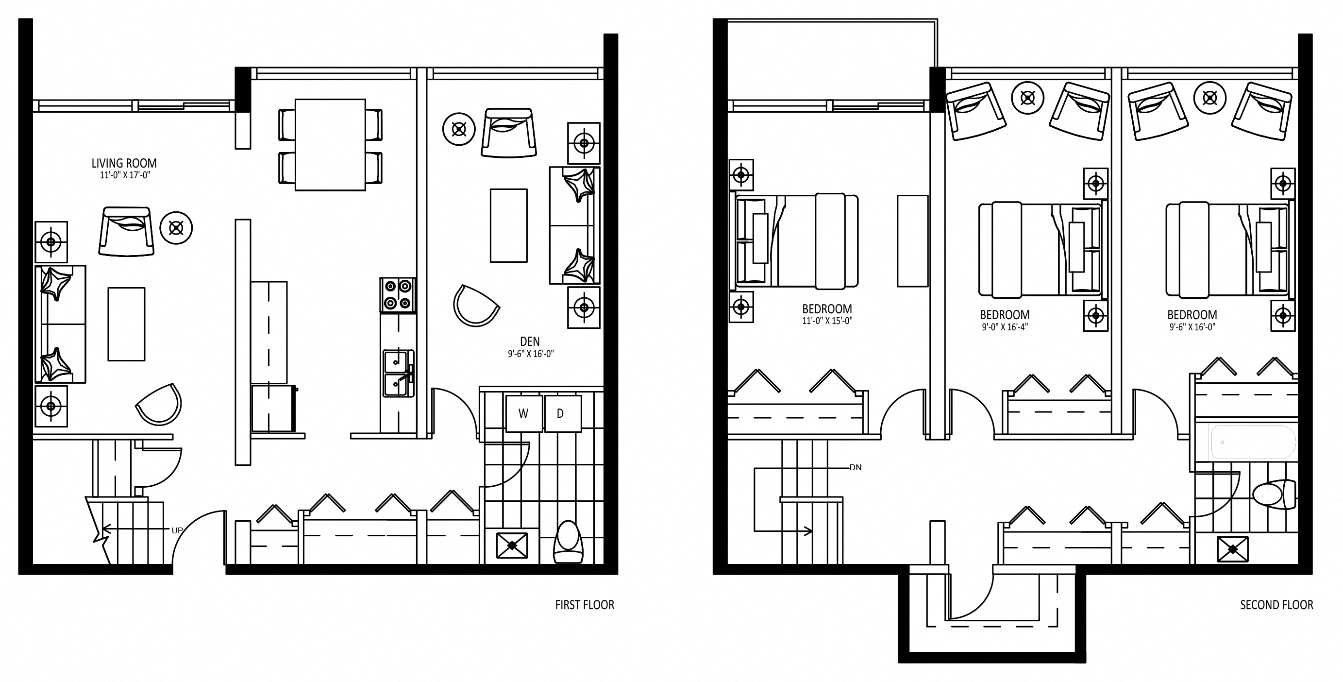 Floor plan for 3 beds, 1.5 baths, 1560 sqft